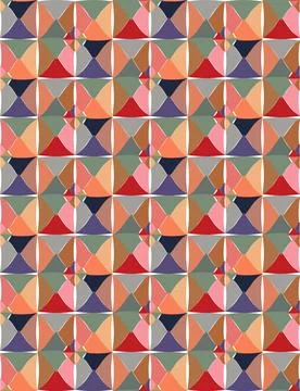 Seamless color vector geometric pattern for textiles, cards, greetings. The イラスト素材
