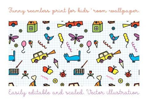 Seamless color vectorial pattern Stock Illustration