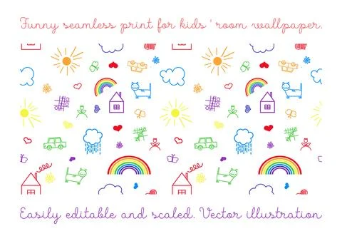 Seamless color vectorial pattern Stock Illustration