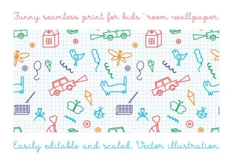 Seamless color vectorial pattern Stock Illustration