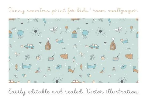 Seamless color vectorial pattern Stock Illustration