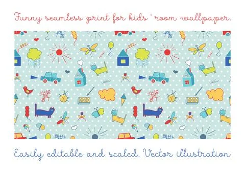 Seamless color vectorial pattern Stock Illustration