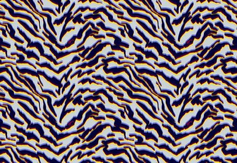 Seamless colored animal zebra pattern ready for fashion textile prints. Stock-Illustration