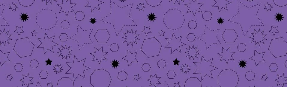 Seamless colored background pattern, various geometric shapes - Vector Stock Illustration