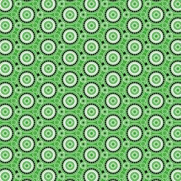 Seamless colored background pattern, various geometric shapes - Vector Stock Illustration