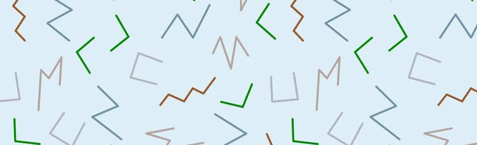 Seamless colored background pattern, various geometric shapes - Vector Sea... Foto stock