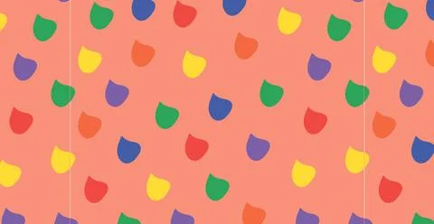 Seamless colored background pattern, various geometric shapes - Vector Sea... Foto stock