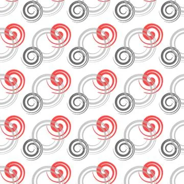 Seamless colored background with spirals Stock Illustration