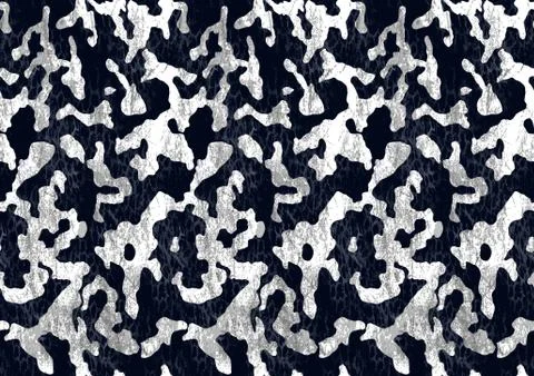 Seamless colored camouflage pattern army abstract modern military background for Stock Illustration