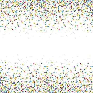 Seamless colored confetti background Stock Illustration