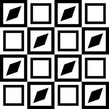 Seamless colored geometric pattern with optical illusion effect. Tileable sea Stock Illustration