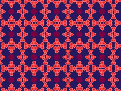 Seamless colored pattern of geometric and arbitrary shapes of different sh... Stock Photos