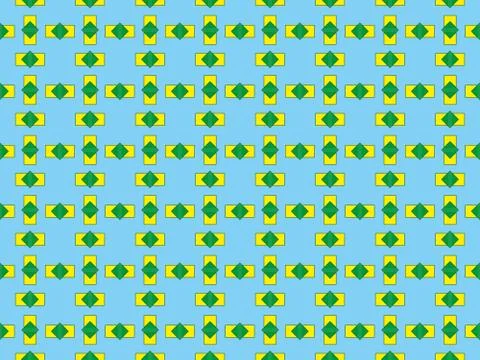 Seamless colored pattern of geometric shapes of different shapes Stock Illustration
