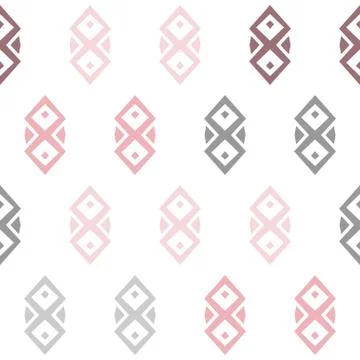 Seamless colored tileable pattern. Textured background in ornamental style Stock Illustration