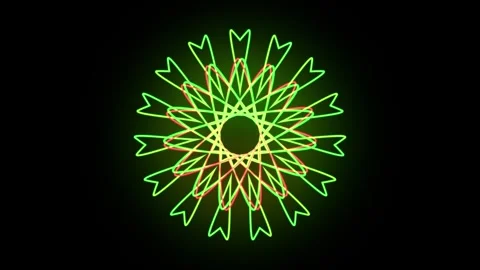 Seamless colored transforming abstract mandala circles background loop. Loo.. Stock Footage 275824394