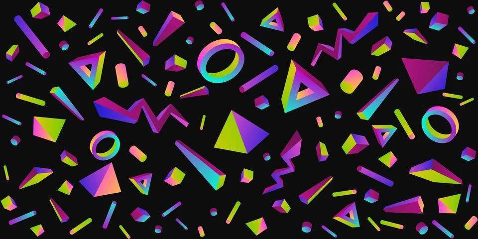Seamless Colorful Abstract Geometric Pattern Vector Illustration Background Stock Illustration