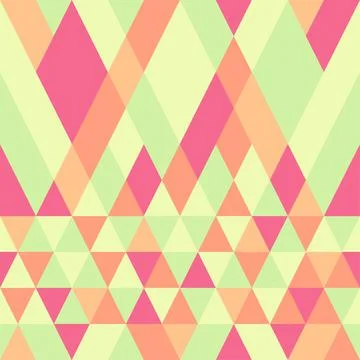 Seamless colorful abstract triangles pattern. Stock Illustration
