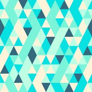 Seamless colorful abstract triangles pattern. Stock Illustration