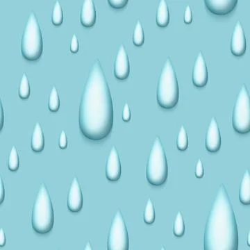 Seamless Colorful Aesthetic Pattern with Cute Drops Illustrazione stock