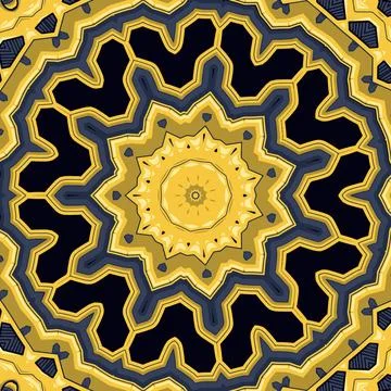 Seamless colorful aztec pattern, bright colors Stock Illustration