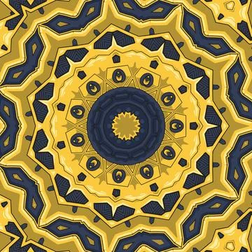 Seamless colorful aztec pattern, bright colors Stock Illustration