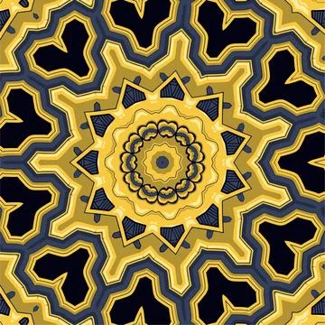Seamless colorful aztec pattern, bright colors Stock Illustration