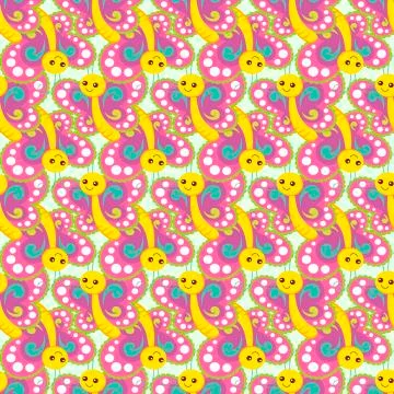 Seamless colorful butterfly pattern Stock Illustration
