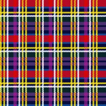 Seamless colorful checkered bright pattern Stock Illustration