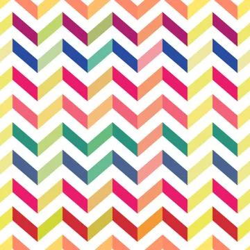 Seamless Colorful Chevron Pattern. Vector 스톡 일러스트