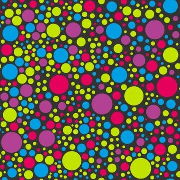 Seamless colorful circle vector pattern background Stockillustratie