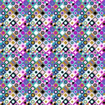 Seamless colorful diagonal geometrical pattern background design Ilustração Stock