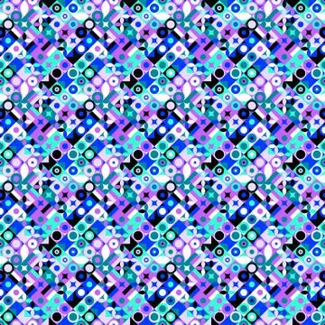 Seamless colorful diagonal geometrical pattern background design イラスト素材