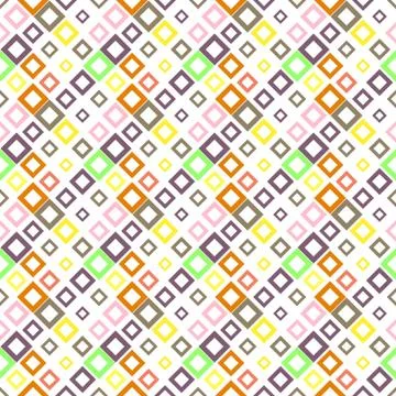 Seamless colorful diagonal square pattern background design Stock Illustration
