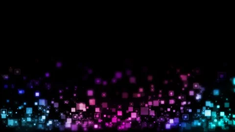 Seamless colorful digital rectangle geometry floating endlessly Stockbeeldmateriaal 103210830