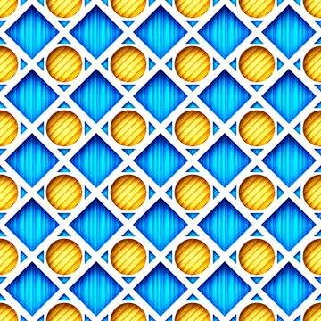 Seamless Colorful Geometric Pattern, Crazy Patchwork Quilt Ornament Stock Illustration