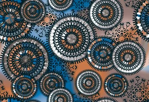 Seamless colorful geometric pattern Stock Illustration