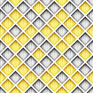 Seamless Colorful Geometric Pattern with Rhombuses Stock Illustration