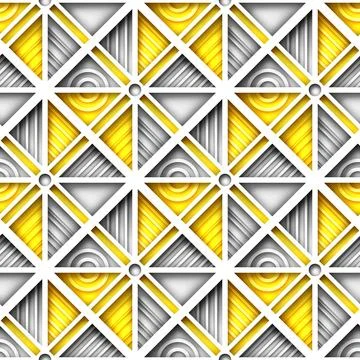 Seamless Colorful Geometric Pattern with Triangles イラスト素材