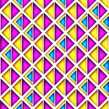 Seamless Colorful Geometric Pattern with Triangles イラスト素材