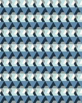 Seamless colorful geometric polygons patterns Stock Illustration