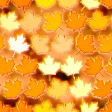Seamless colorful maple-leaf texture Stock Illustration