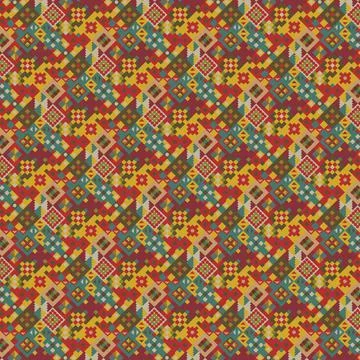 Seamless colorful pattern, Geometric pattern in ethnic style Illustrazione stock