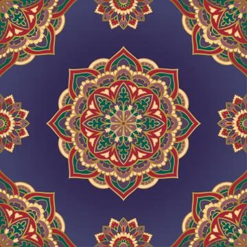 Seamless colorful pattern. Stock Illustration