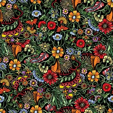 Seamless colorful pattern Stock Illustration