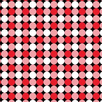 Seamless Colorful Polka Dot pattern Stock Illustration