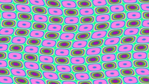 Seamless colorful psychedelic abstract pattern background texture loop Stock Footage 337164933