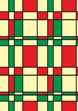 Seamless colorful square pattern. Geometric background. - Vector Stock Illustration