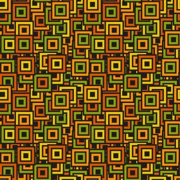 Seamless colorful square pattern Stock Illustration