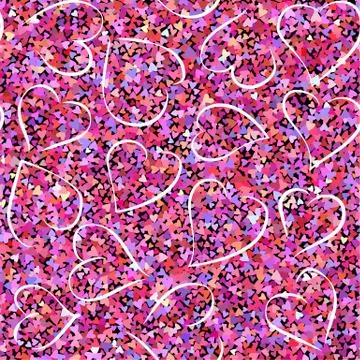 Seamless colorful vector hearts pattern. Stock Illustration