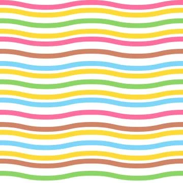 Seamless colorful waved pattern for easter eggs Stock Illustration